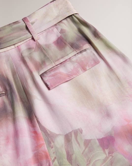 Ted Baker mujer 2ZFP222 ropa pantalones cortos de sastre estampados ayaaz coral