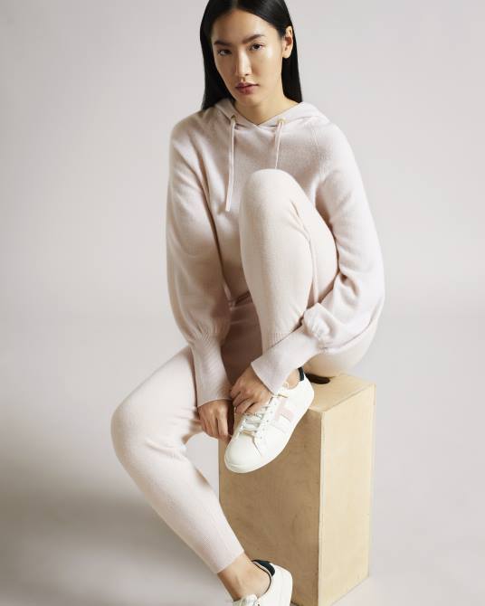 Ted Baker mujer 2ZFP570 ropa joggers leine de cachemir orgánico rosa claro