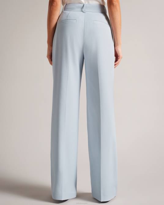 Ted Baker mujer 2ZFP249 ropa pantalones anchos de talle alto Hildiat bebe azul