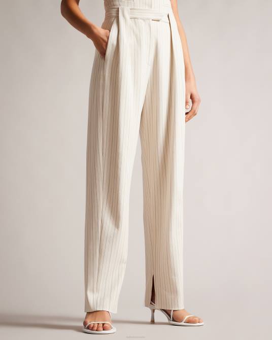 Ted Baker mujer 2ZFP270 ropa pantalones de sastre con pernera de barril kllarat crema