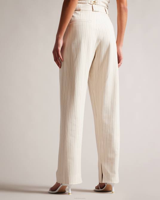 Ted Baker mujer 2ZFP270 ropa pantalones de sastre con pernera de barril kllarat crema