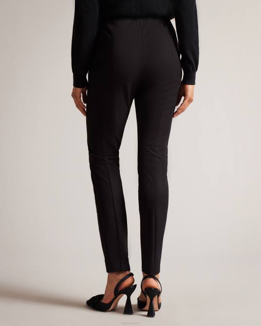 Ted Baker mujer 2ZFP297 ropa pantalones liroi de talle alto con botones de imitación negro