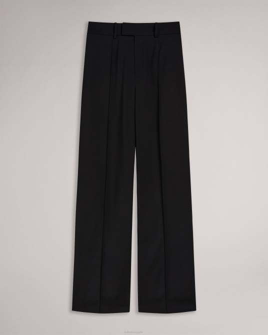 Ted Baker mujer 2ZFP325 ropa pantalones anchos de talle alto Hildiat negro