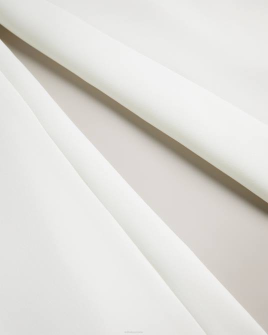 Ted Baker mujer 2ZFP332 ropa pantalones anchos con botones en relieve llaylat blanco