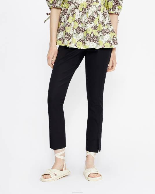 Ted Baker mujer 2ZFP370 ropa pantalones con detalle de aberturas ozete negro