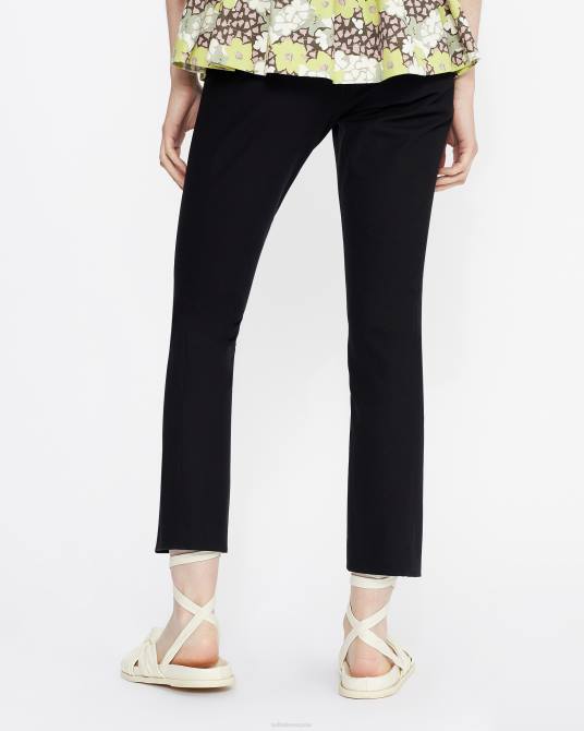 Ted Baker mujer 2ZFP370 ropa pantalones con detalle de aberturas ozete negro