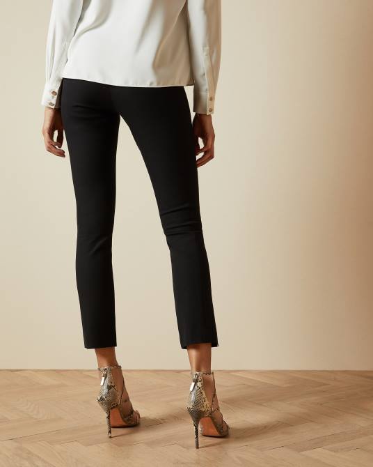 Ted Baker mujer 2ZFP370 ropa pantalones con detalle de aberturas ozete negro