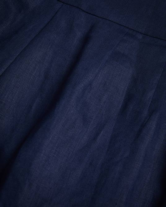 Ted Baker mujer 2ZFP479 ropa pantalones anchos de lino de sastre lucihh Armada