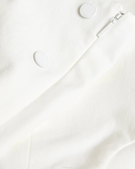 Ted Baker mujer 2ZFP481 ropa pantalones liroi de talle alto con botones de imitación natural