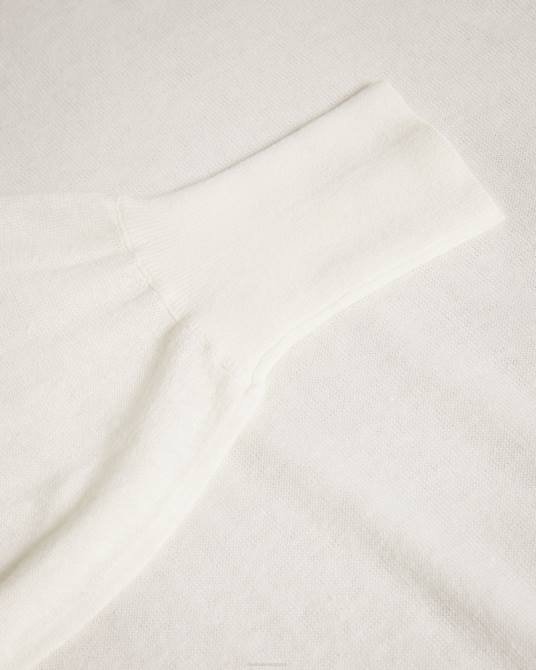 Ted Baker mujer 2ZFP543 ropa jersey con detalle de mangas nicci blanco