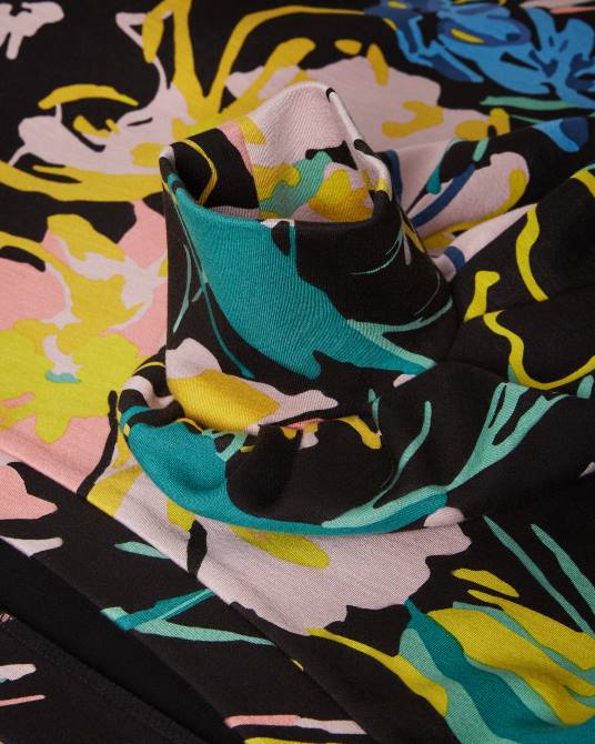 Ted Baker mujer 2ZFP574 ropa suéter ragnila floral con mangas grandes negro