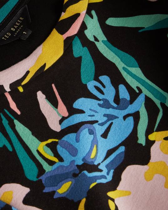 Ted Baker mujer 2ZFP574 ropa suéter ragnila floral con mangas grandes negro