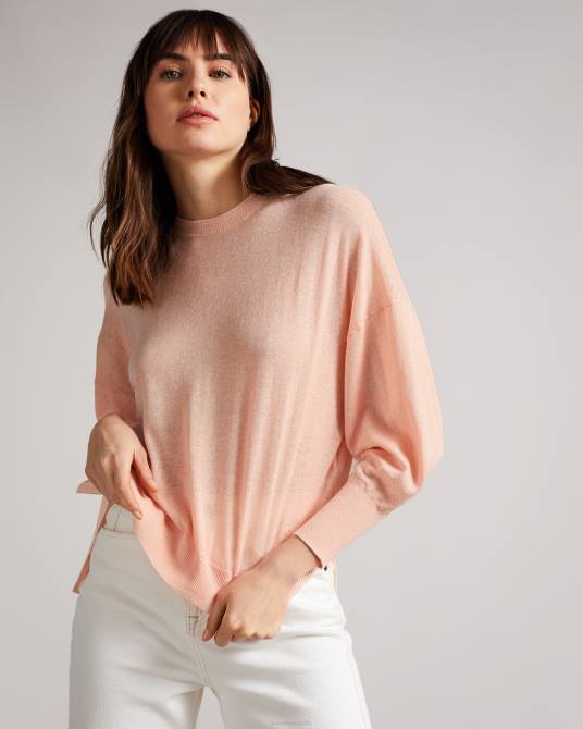 Ted Baker mujer 2ZFP617 ropa jersey con detalle de mangas nicci rosa