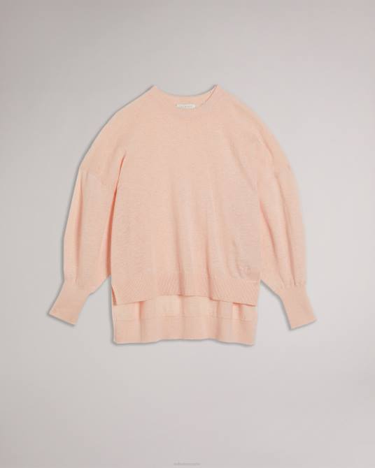 Ted Baker mujer 2ZFP617 ropa jersey con detalle de mangas nicci rosa