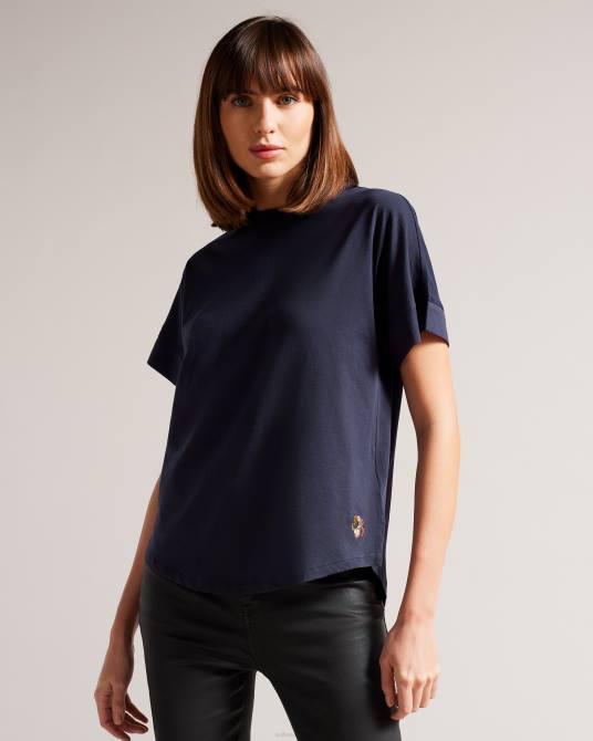 Ted Baker mujer 2ZFP491 ropa Camiseta de manga larga de ajuste fácil de Erisana Armada