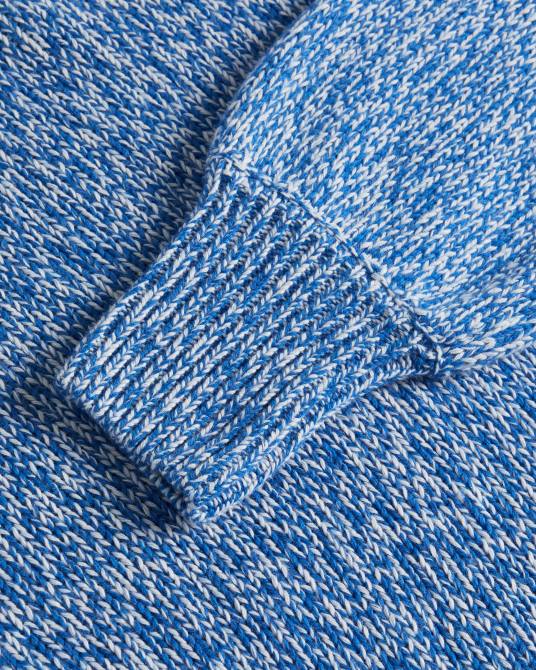 Ted Baker mujer 2ZFP541 ropa suéter con dobladillo redondeado y hilo retorcido zzurii azul brillante