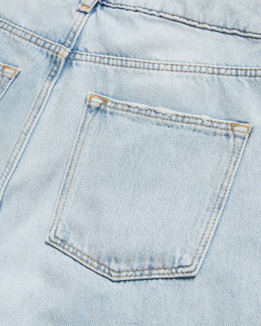 Ted Baker mujer 2ZFP560 ropa Vaqueros nellin rígidos de denim recto con bajo sin rematar lavado ligero