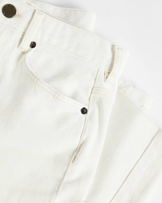 Ted Baker mujer 2ZFP589 ropa vaqueros con pernera de barril ellra blanco