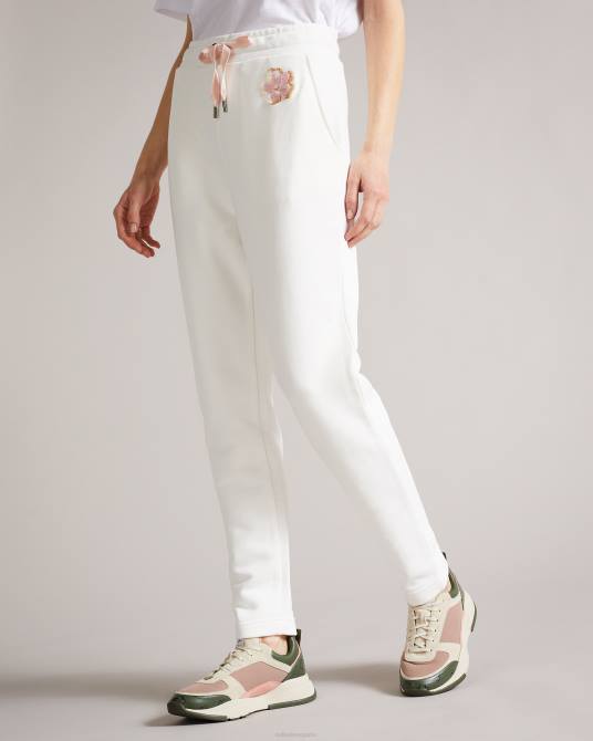 Ted Baker mujer 2ZFP637 ropa pantalones de jogging dorrine tonal magnolia blanco