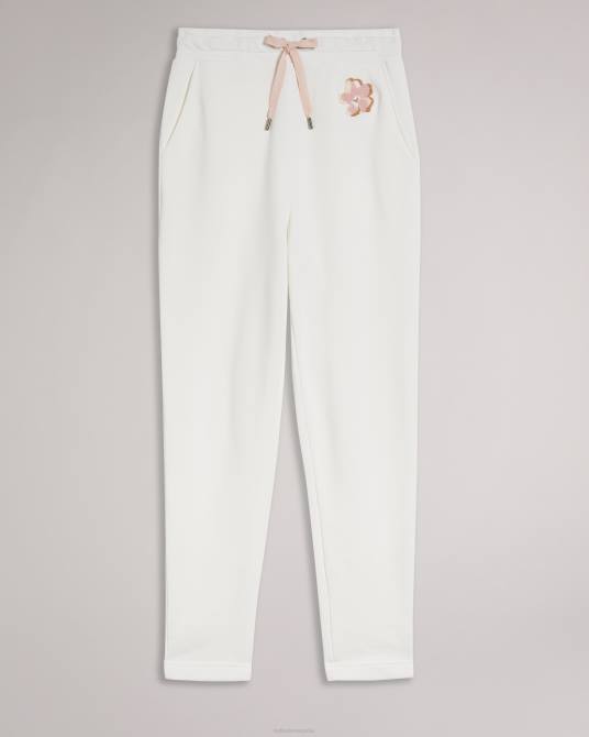 Ted Baker mujer 2ZFP637 ropa pantalones de jogging dorrine tonal magnolia blanco