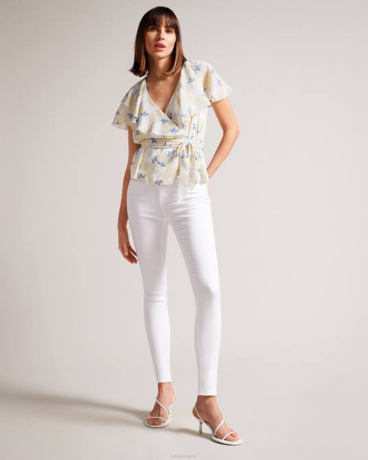 Ted Baker mujer 2ZFP298 ropa jeans ajustados ziarah blanco