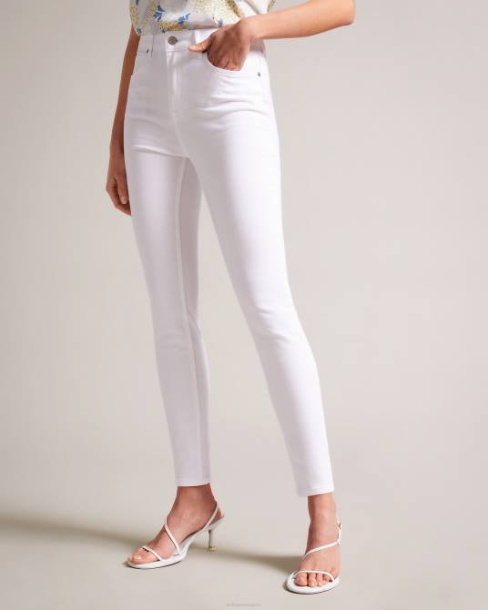 Ted Baker mujer 2ZFP298 ropa jeans ajustados ziarah blanco