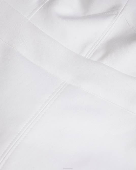 Ted Baker mujer 2ZFP495 ropa vestido midi ajustado klarika blanco