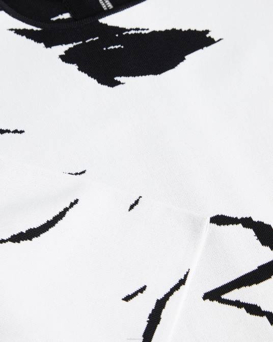 Ted Baker mujer 2ZFP505 ropa vestido skater savina en jacquard blanco