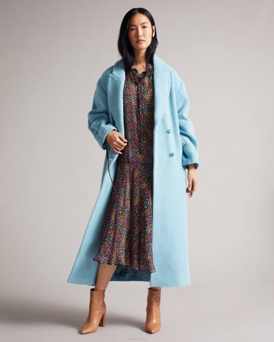 Ted Baker mujer 2ZFP519 ropa vestido midi bevlia con cintura caída negro