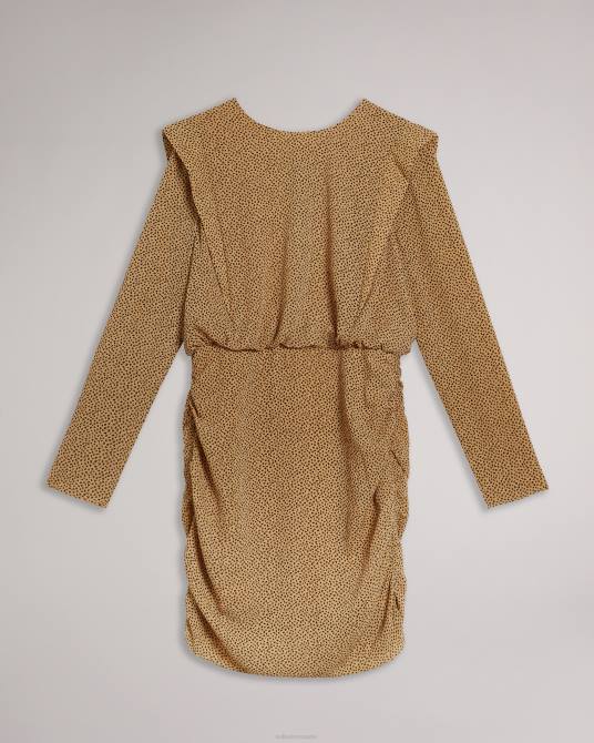 Ted Baker mujer 2ZFP531 ropa minivestido quinci con detalle en el hombro negro