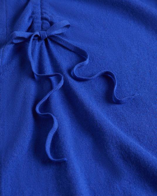 Ted Baker mujer 2ZFP582 ropa vestido de punto aavvaa con detalle lateral fruncido azul brillante