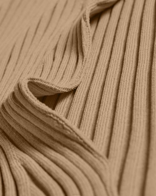 Ted Baker mujer 2ZFP621 ropa vestido de punto con detalle de abertura lateral kiierra marrón claro