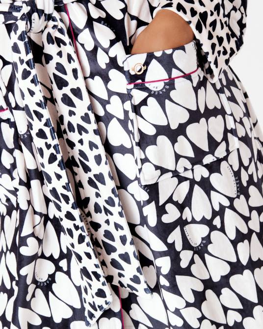 Ted Baker mujer 2ZFP623 ropa bata de corazón glamii negro