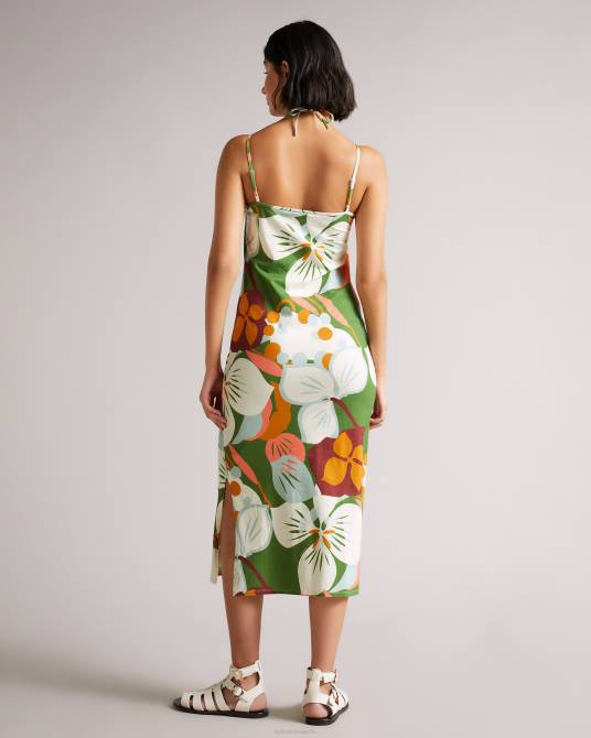 Ted Baker mujer 2ZFP647 ropa bodycon con tirantes Lotye verde