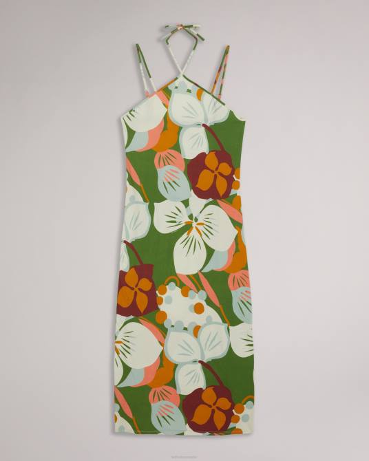 Ted Baker mujer 2ZFP647 ropa bodycon con tirantes Lotye verde