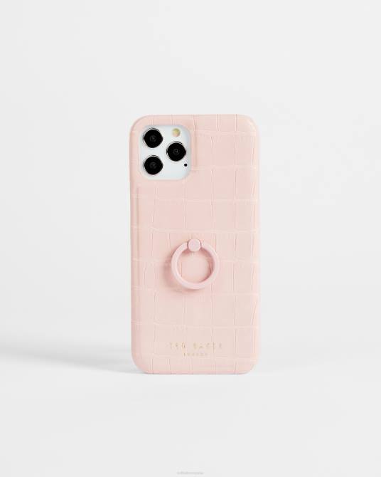 Ted Baker mujer 2ZFP2119 accesorios Funda iPhone 12 / 12 Pro Clip Imitación Cocodrilo Cattie Rosa palido