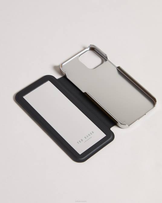 Ted Baker mujer 2ZFP2120 accesorios Funda iPhone 12/12 Pro con espejo Rosai Retro Flood negro