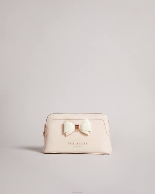 Ted Baker mujer 2ZFP1170 bolsas bolsa de maquillaje aimee con lazo curvo rosa claro