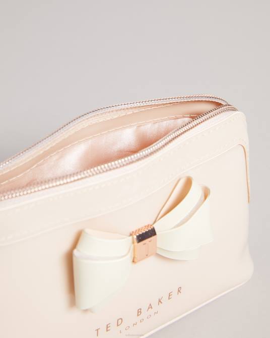 Ted Baker mujer 2ZFP1170 bolsas bolsa de maquillaje aimee con lazo curvo rosa claro
