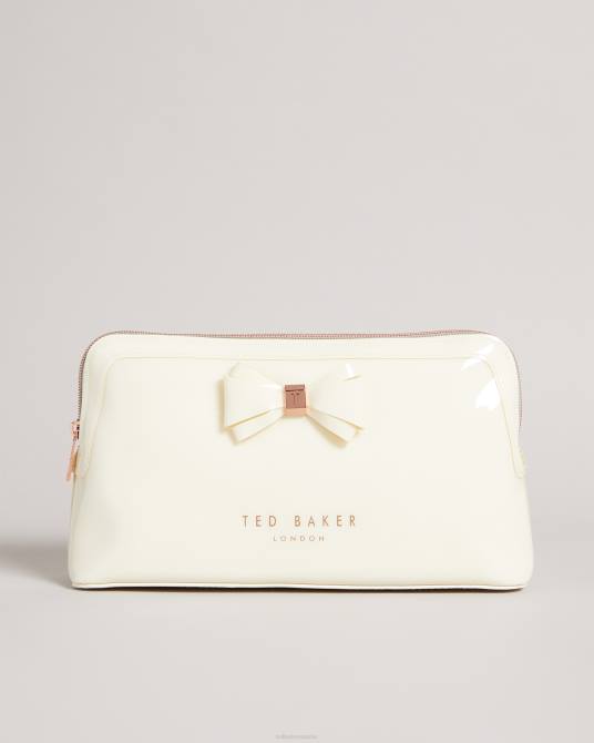 Ted Baker mujer 2ZFP1175 bolsas neceser abbie con lazo curvo Marfil
