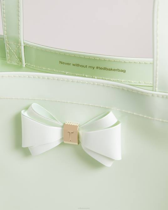 Ted Baker mujer 2ZFP832 bolsas bolso icon pequeño aracon liso con lazo pl-verde