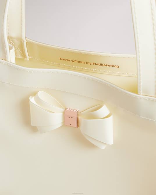 Ted Baker mujer 2ZFP835 bolsas bolso icon pequeño aracon liso con lazo Marfil