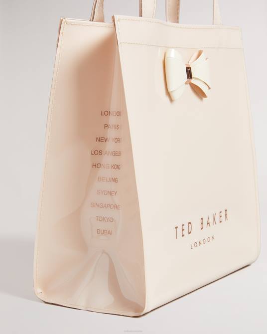 Ted Baker mujer 2ZFP836 bolsas bolso icon pequeño aracon liso con lazo rosa claro
