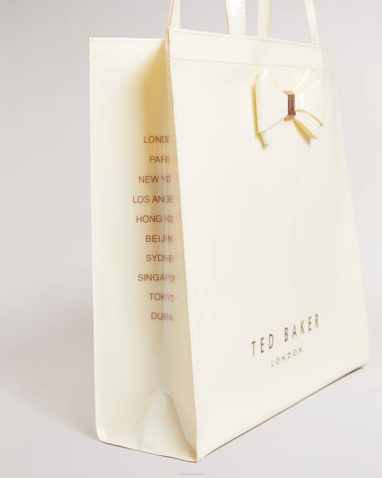 Ted Baker mujer 2ZFP837 bolsas bolso icon grande con lazo liso alacon Marfil