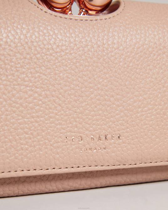 Ted Baker mujer 2ZFP1173 accesorios cartera matiné con pompones de piel texturizada tammyy visón