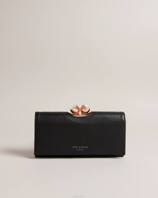 Ted Baker mujer 2ZFP1176 accesorios cartera matiné con pompones de piel texturizada tammyy negro