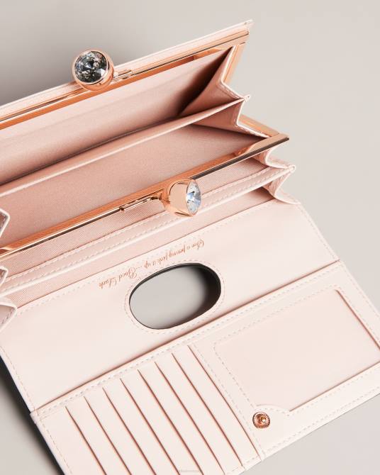 Ted Baker mujer 2ZFP1176 accesorios cartera matiné con pompones de piel texturizada tammyy negro