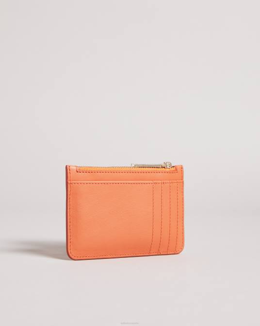 Ted Baker mujer 2ZFP1192 accesorios tarjetero garcía con cremallera coral
