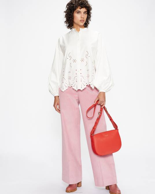 Ted Baker mujer 2ZFP565 ropa blusa itala con detalle de aberturas blanco