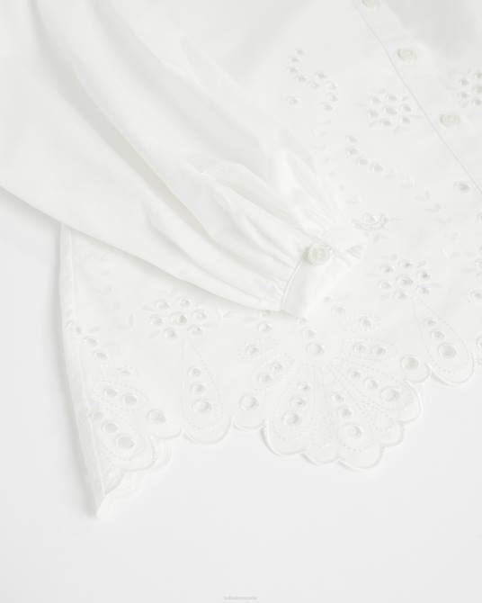 Ted Baker mujer 2ZFP565 ropa blusa itala con detalle de aberturas blanco